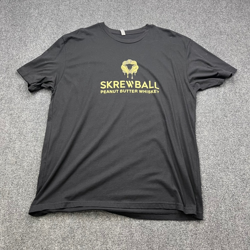 Skrewball Peanut Butter Whiskey Graphic Logo Definition Black T-Shirt